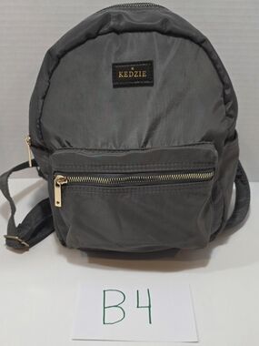 Kedzie Gray Nylon Mini Backpack